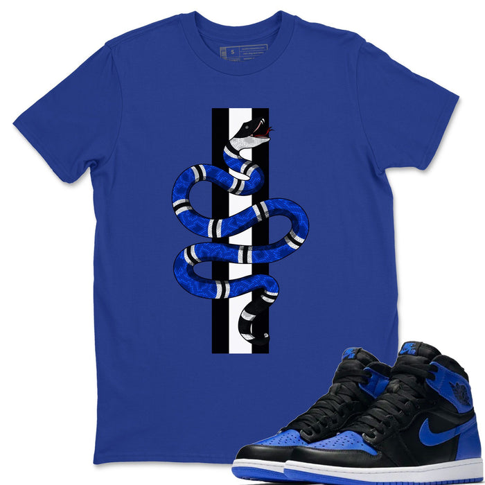 Snake Match Royal Blue Tee Shirts | Royal Black