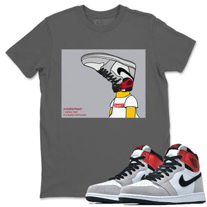 Sneakerhead Match Cool Grey Tee Shirts | Smoke Grey