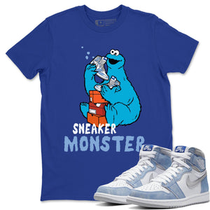 Sneaker Monster Match Royal Blue Tee Shirts | Hyper Royal