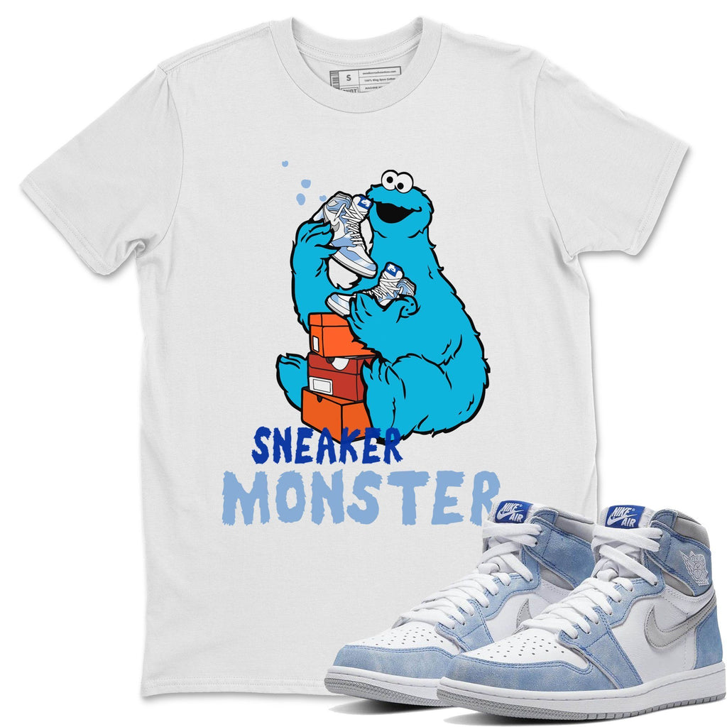 Sneaker Monster Match White Tee Shirts | Hyper Royal