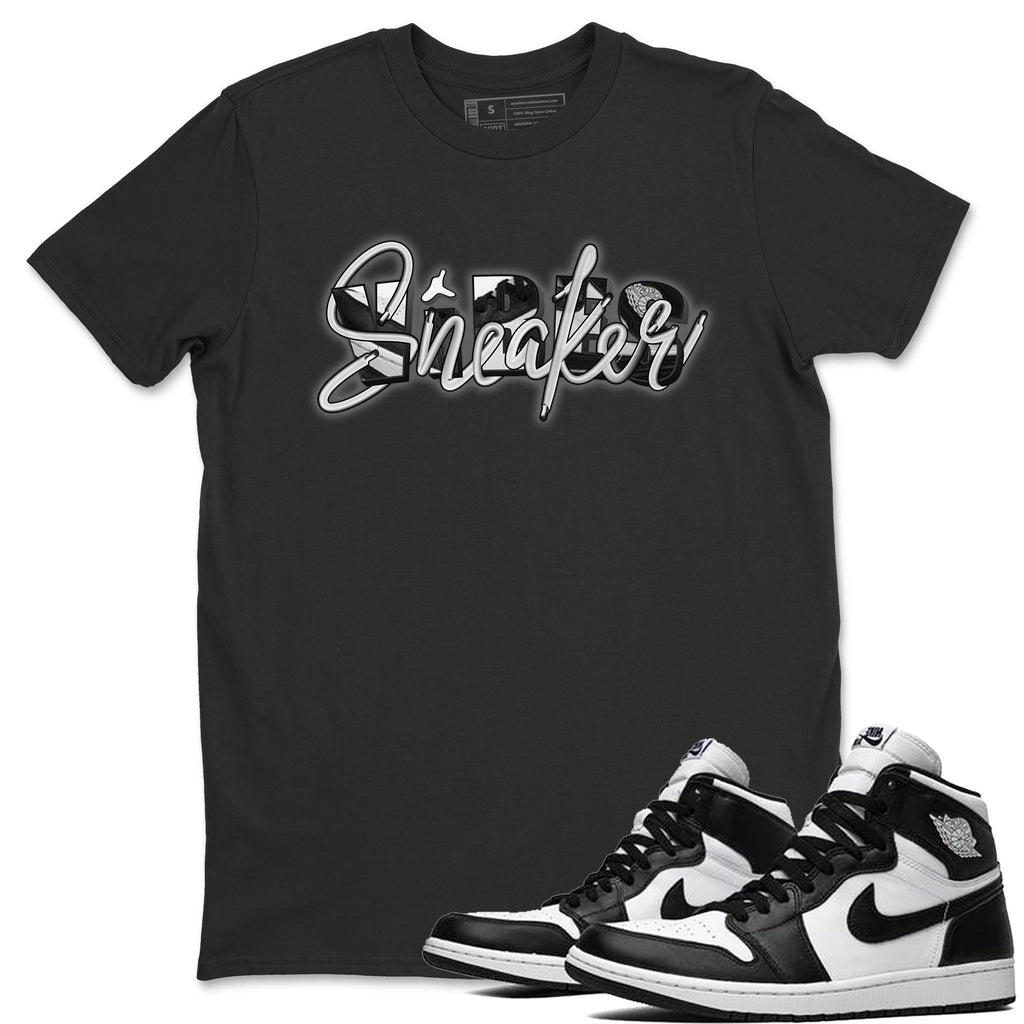 Sneaker Vibes Match Black Tee Shirts | Black White