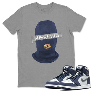 Warning Match Heather Grey Tee Shirts | Midnight Navy