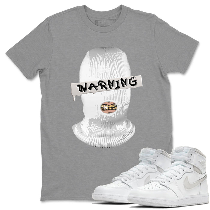 Warning Match Heather Grey Tee Shirts | Neutral Grey