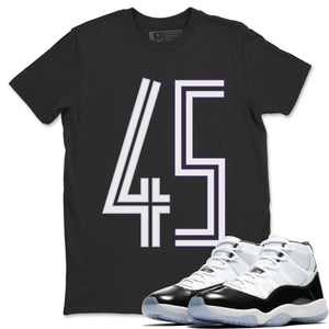 Number 45 Match Black Tee Shirts | Concord