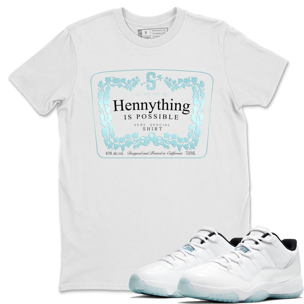 Hennything Match White Tee Shirts | Legend Blue