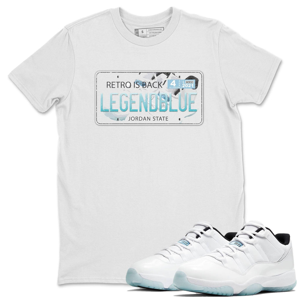 J Plate Match White Tee Shirts | Legend Blue