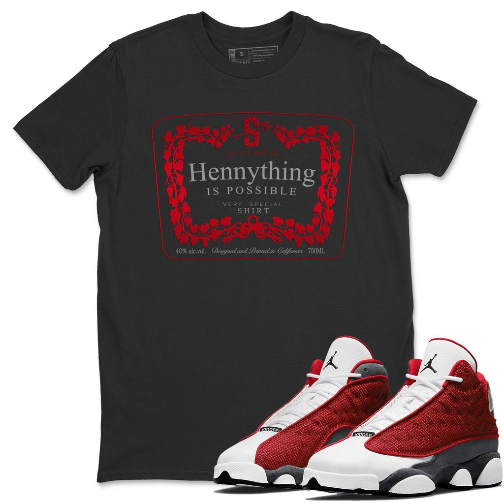 Hennything Match Black Tee Shirts | Red Flint