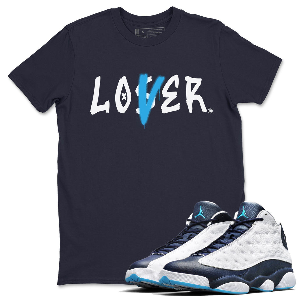 Loser Lover Match Navy Tee Shirts | Obsidian