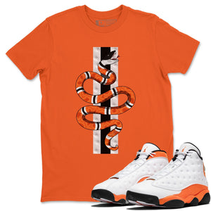 Snake Match Orange Tee Shirts | Starfish