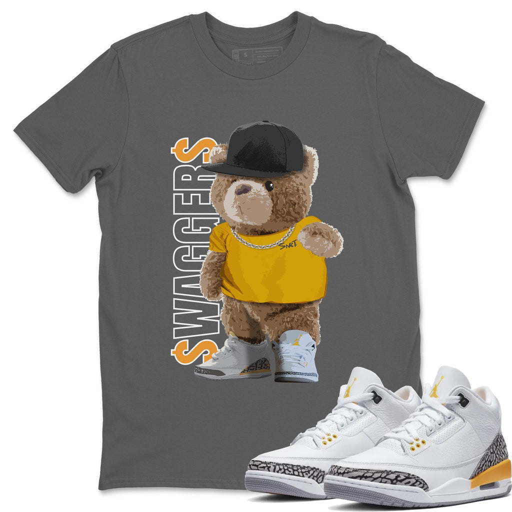 Bear Swaggers Match Cool Grey Tee Shirts | Laser Orange