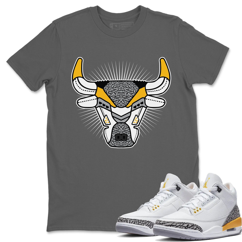 Bull Head Match Cool Grey Tee Shirts | Laser Orange