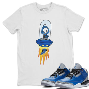 Alien Match White Tee Shirts | Varsity Royal