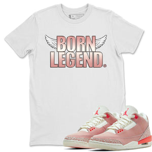 Born Legend Match White Tee Shirts | Rust Pink
