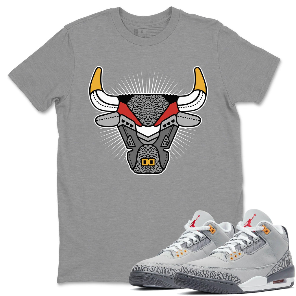 Bull Head Match Heather Grey Tee Shirts | Cool Grey