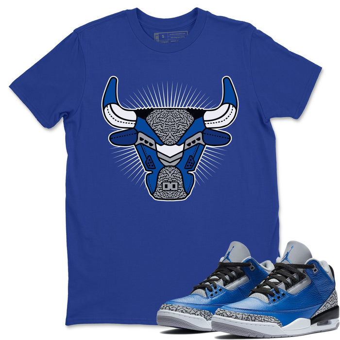 Bull Head Match Royal Blue Tee Shirts | Varsity Royal