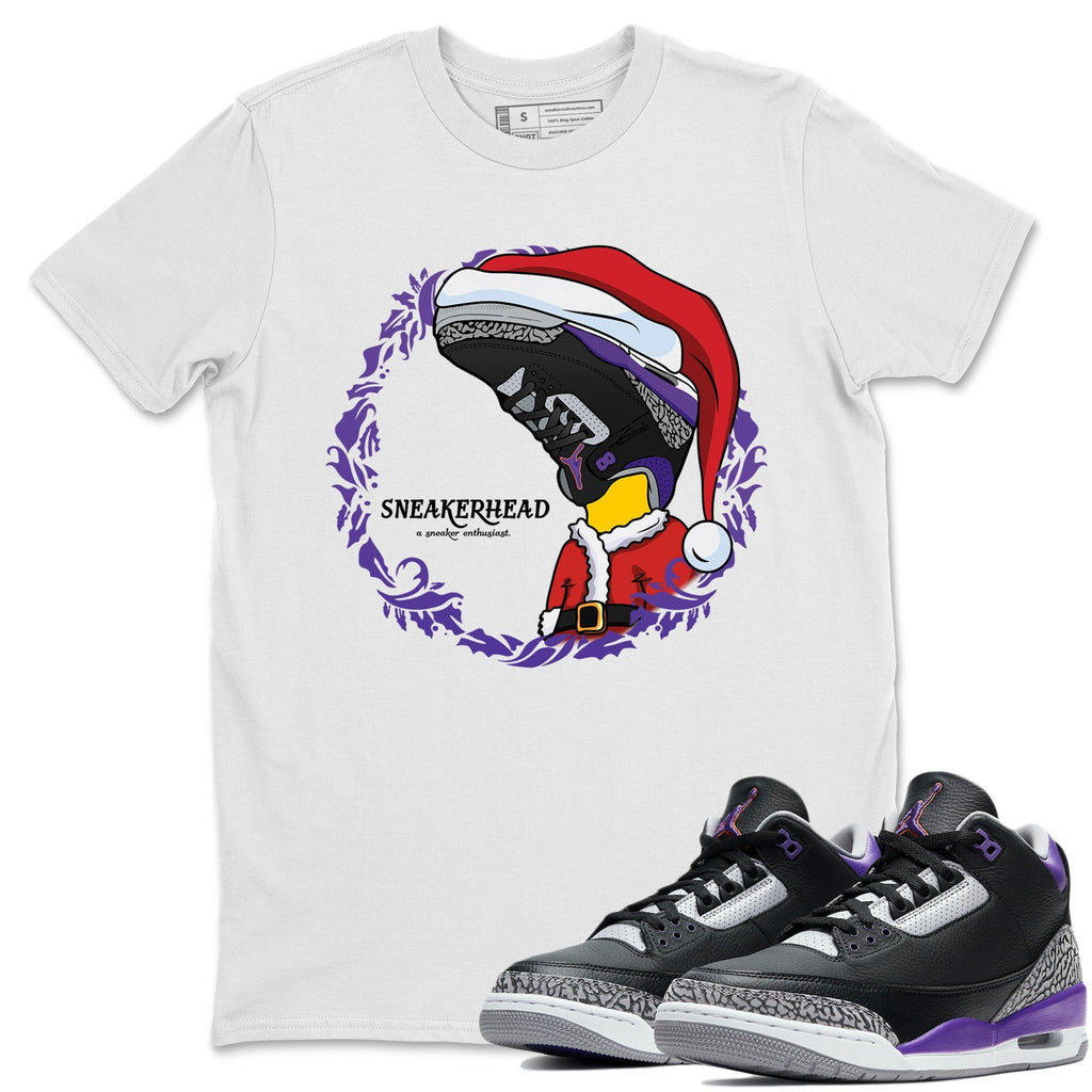 Christmas Sneakerhead Match White Tee Shirts | Court Purple
