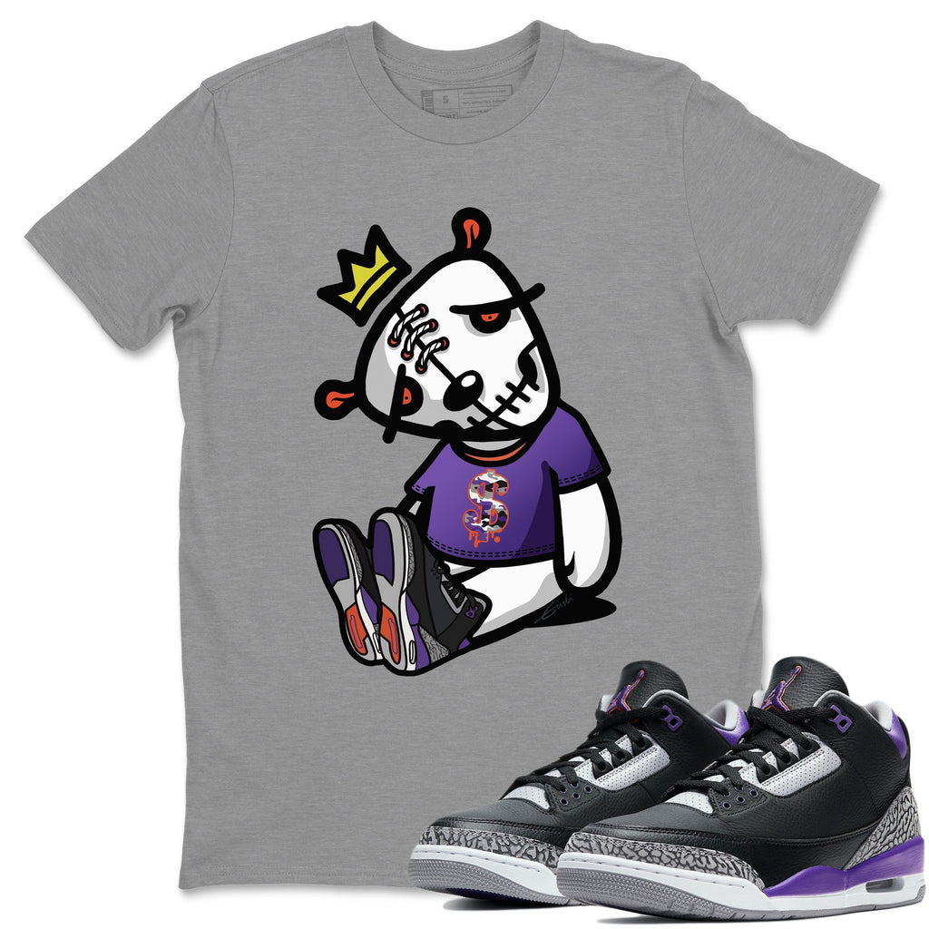 Dead Dolls Match Heather Grey Tee Shirts | Court Purple