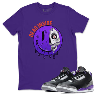 Dead Inside Match Purple Tee Shirts | Court Purple