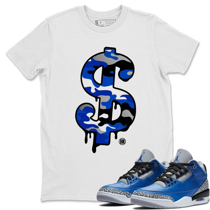 Dollar Camo Match White Tee Shirts | Varsity Royal