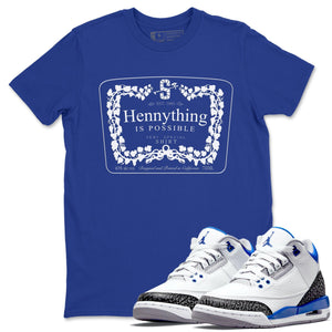 Hennything Match Royal Blue Tee Shirts | Racer Blue