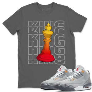 King Match Cool Grey Tee Shirts | Cool Grey