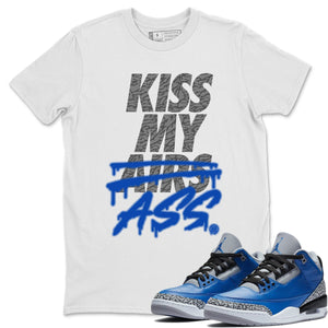 Kiss My Ass Match White Tee Shirts | Varsity Royal