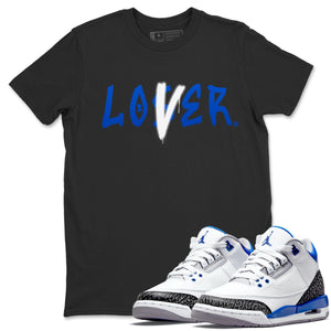 Loser Lover Match Black Tee Shirts | Racer Blue