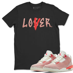 Loser Lover Match Black Tee Shirts | Rust Pink