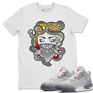 Medusa Match White Tee Shirts | Cool Grey