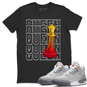 Queen Match Black Tee Shirts | Cool Grey