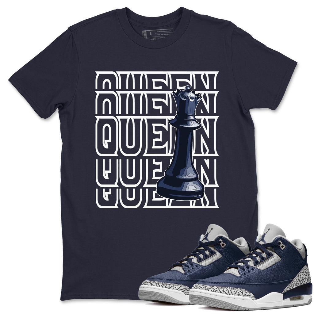 Queen Match Navy Tee Shirts | Midnight Navy