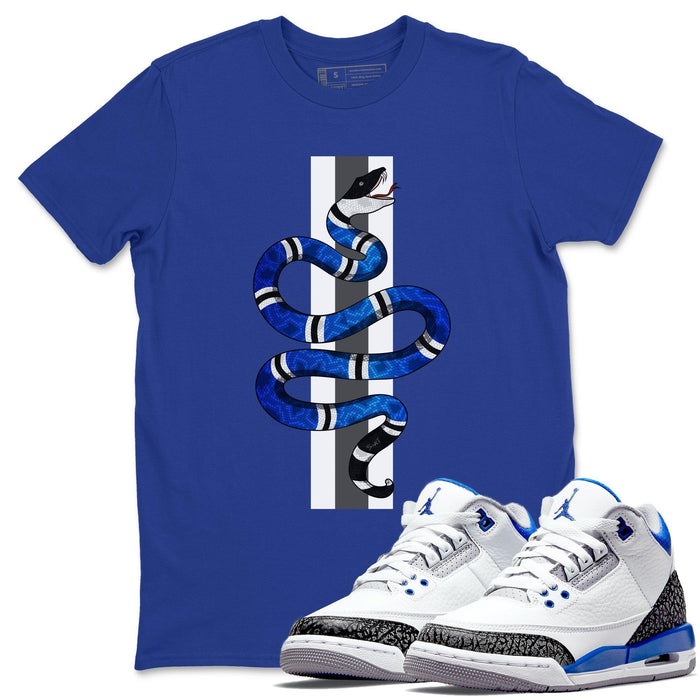 Snake Match Royal Blue Tee Shirts | Racer Blue