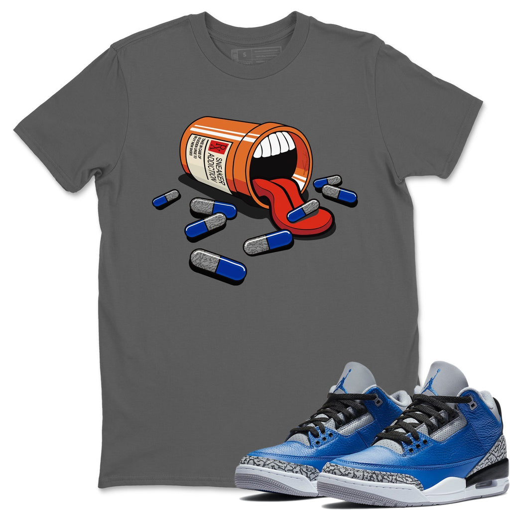 Sneaker Addiction Match Cool Grey Tee Shirts | Varsity Royal