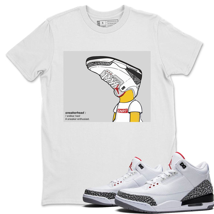 Sneakerhead Match White Tee Shirts | White Cement