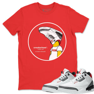 Sneakerhead Match Red Tee Shirts | Fire Red