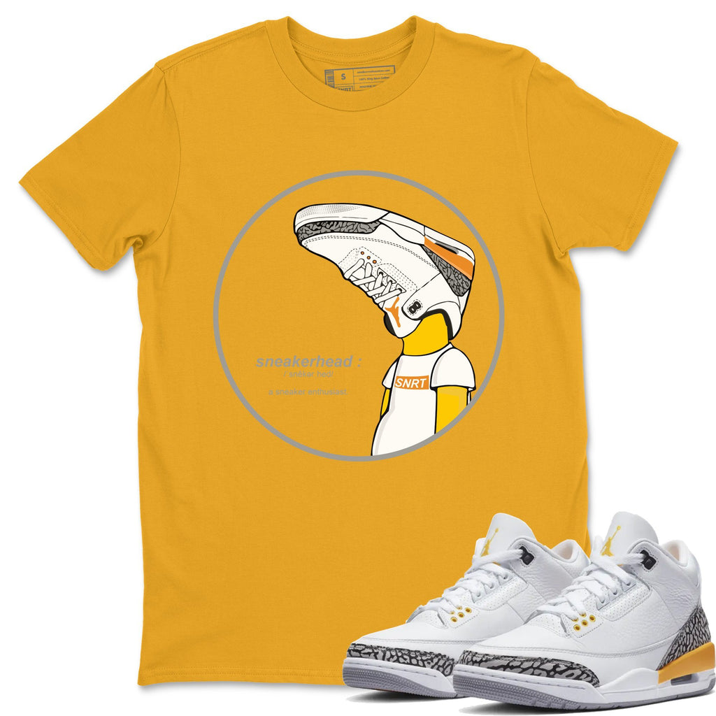 Sneakerhead Match Gold Tee Shirts | Laser Orange