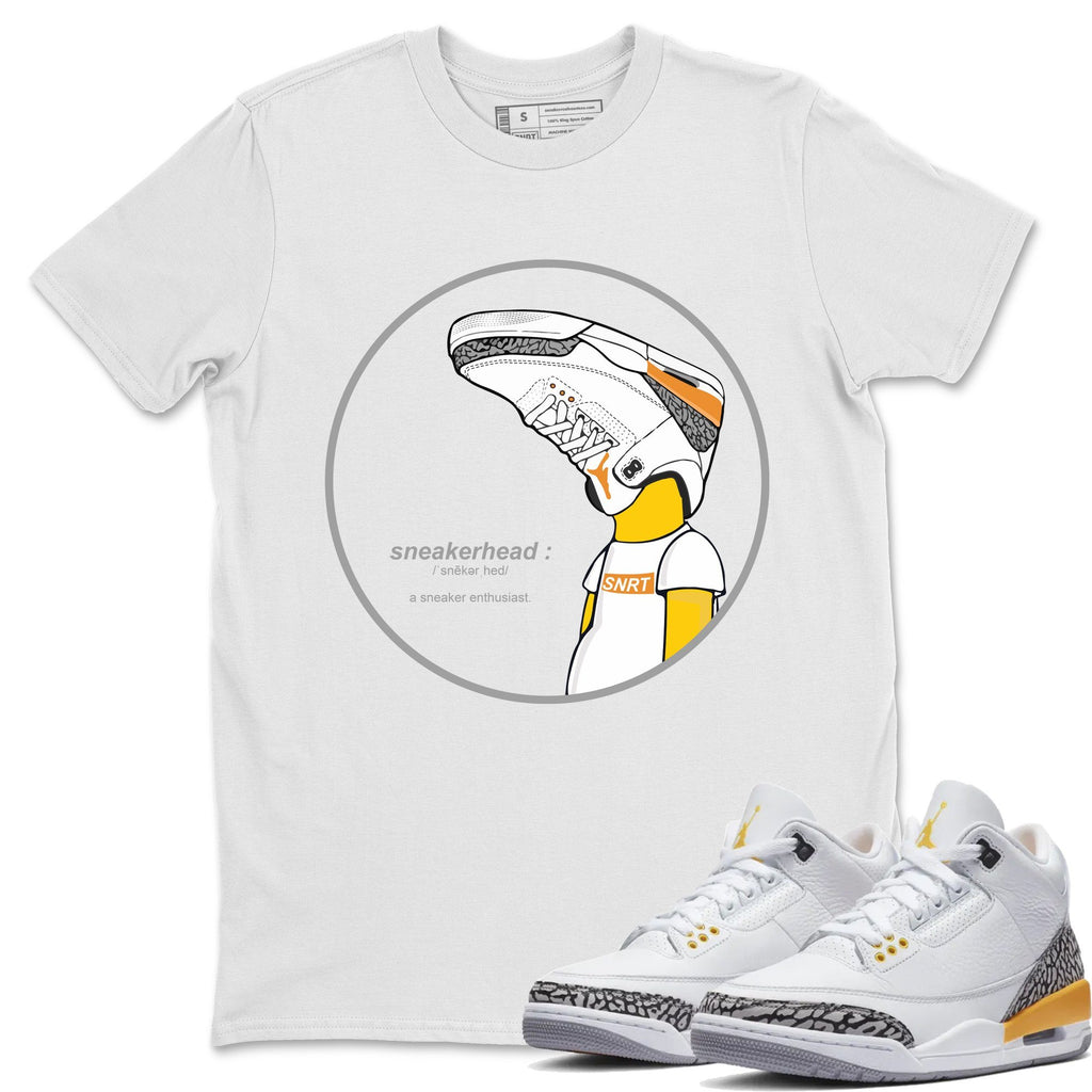 Sneakerhead Match White Tee Shirts | Laser Orange