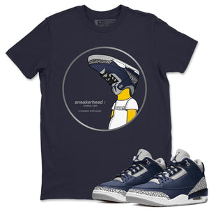 Sneakerhead Match Navy Tee Shirts | Midnight Navy