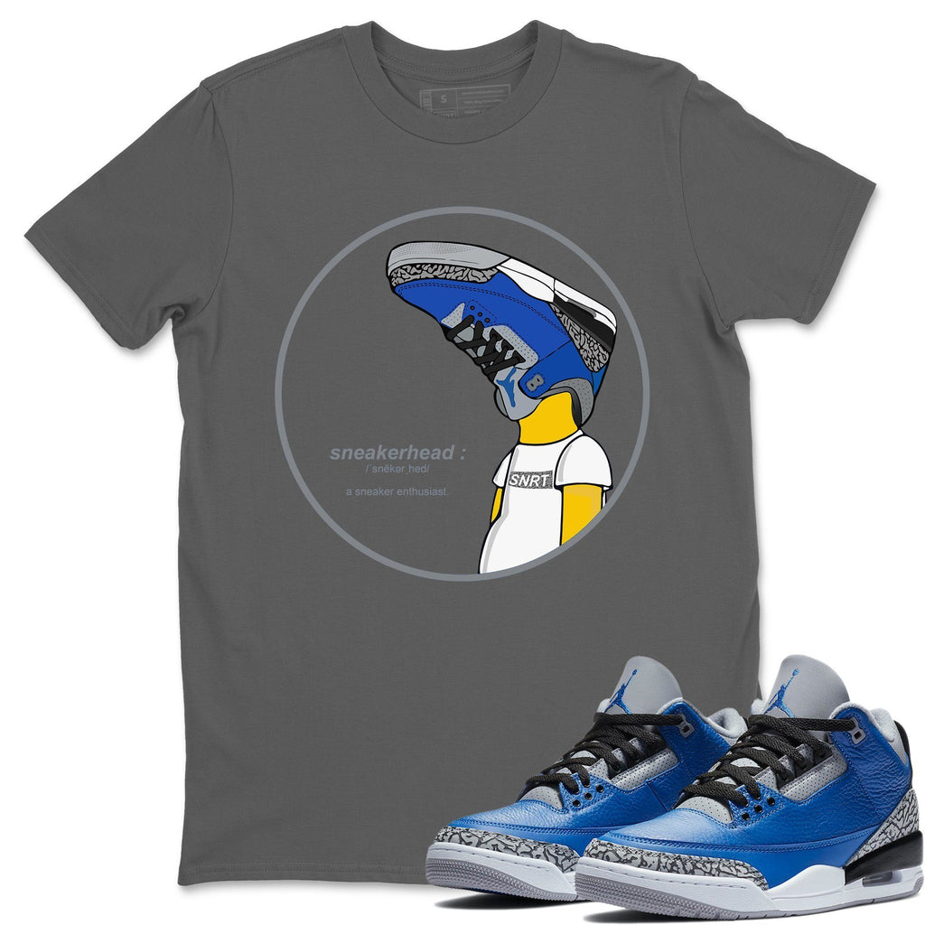 Sneakerhead Match Cool Grey Tee Shirts | Varsity Royal
