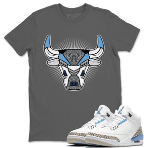 Bull Head Match Cool Grey Tee Shirts | Valor Blue