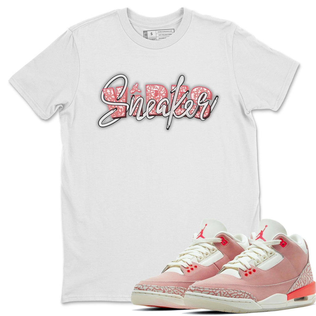 Sneaker Vibes Match White Tee Shirts | Rust Pink