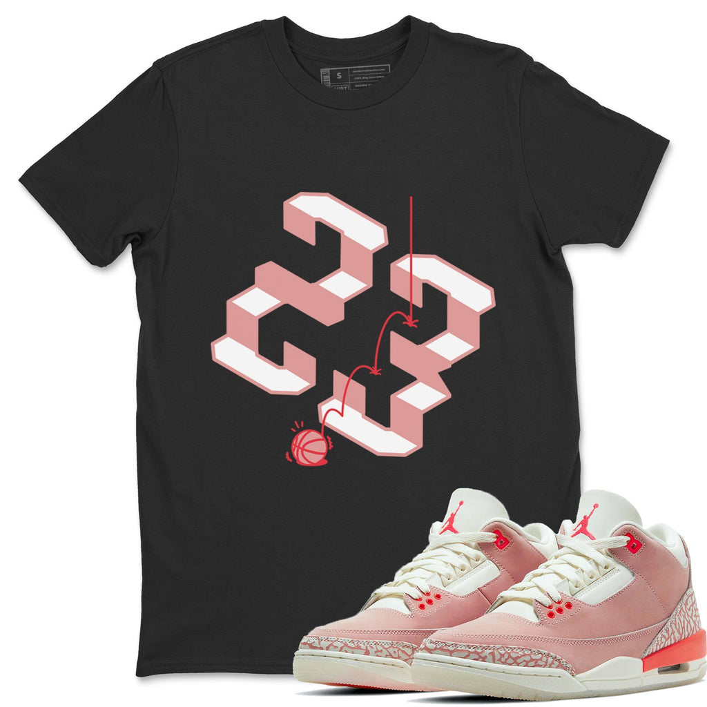 Steps Match Black Tee Shirts | Rust Pink