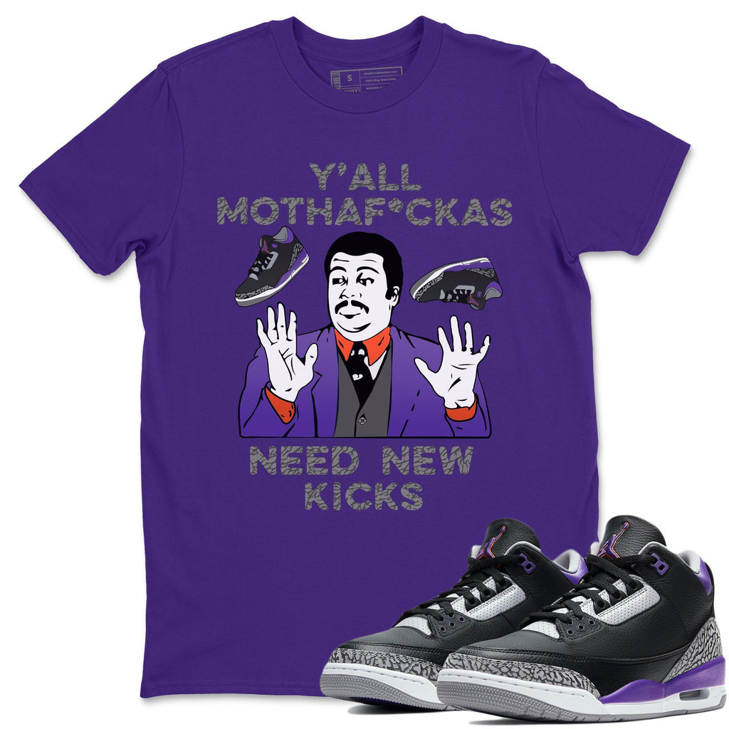 Y'all Need New Kicks Match Purple Tee Shirts | Court Purple