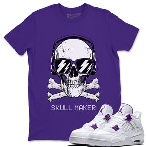 Skull Maker Match Purple Tee Shirts | Court Purple