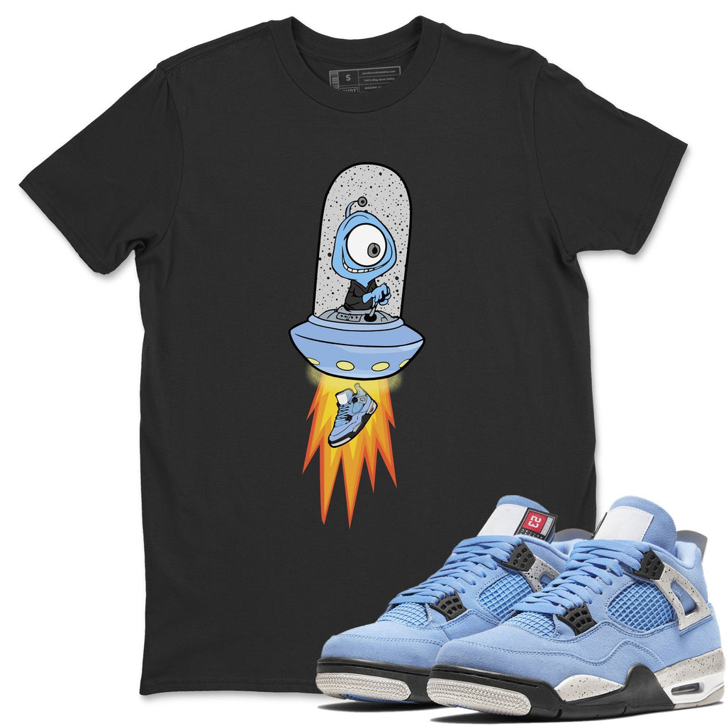 Alien Match Black Tee Shirts | University Blue