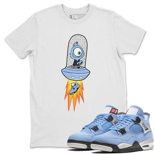 Alien Match White Tee Shirts | University Blue