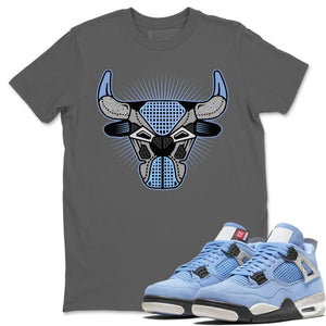Bull Head Match Cool Grey Tee Shirts | University Blue