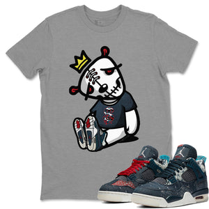 Dead Dolls Match Heather Grey Tee Shirts | Deep Ocean