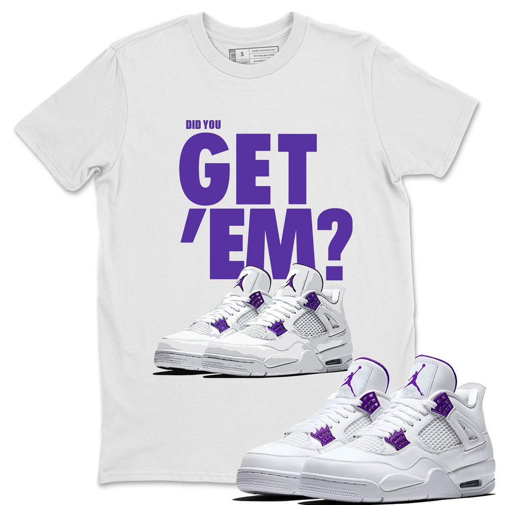Did You Get 'Em Match White Tee Shirts | Court Purple