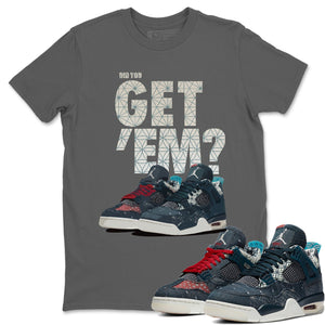 Did You Get 'Em Match Cool Grey Tee Shirts | Deep Ocean